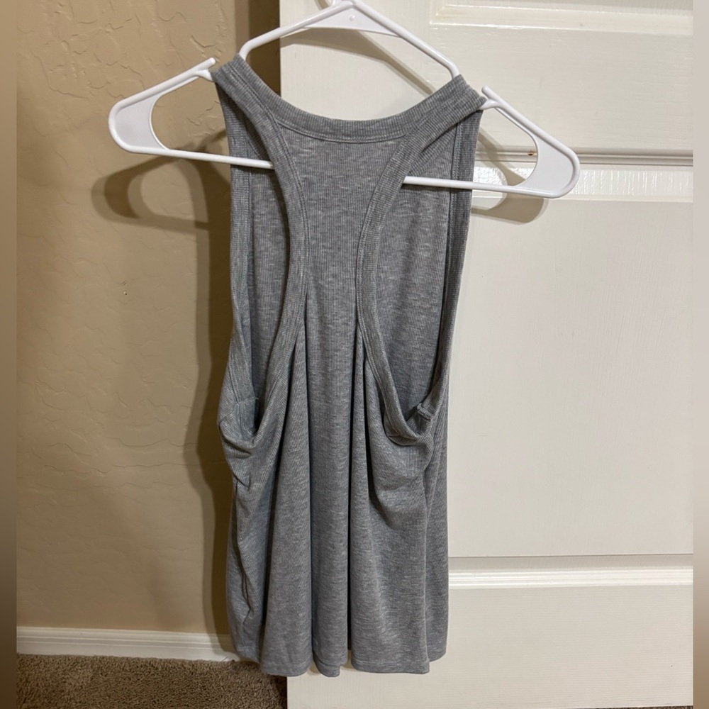 Gray Racerback Tank Top - Picture 2 of 2